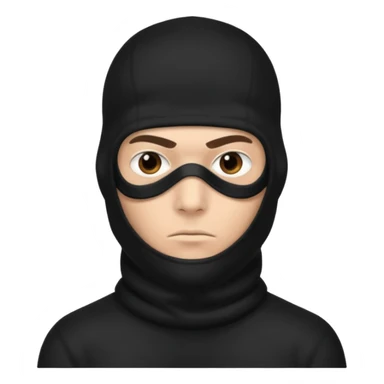 Peux tu me faire un gangster cagouler 🙏🏽  sticker