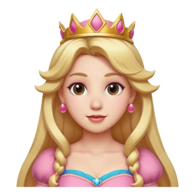 Princess peach head sticker