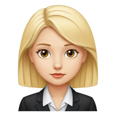 The blonde girl diplomat sticker