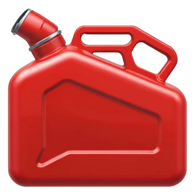 red gas can ios emoji with handle and cap 2d sticker