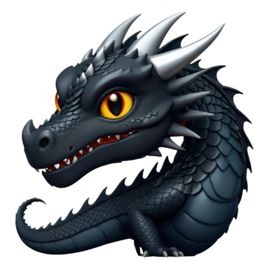 dnd 5e young black dragon boss monster sticker
