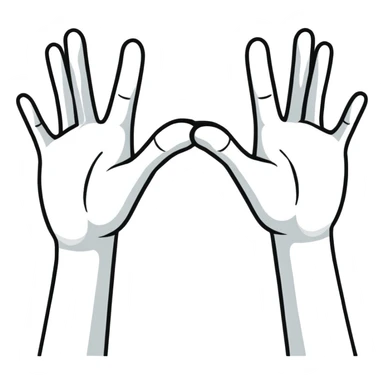 hands framing a shot like a director sticker