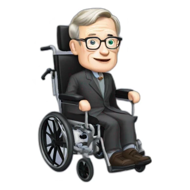 Stephen Hawking wheelchair sticker