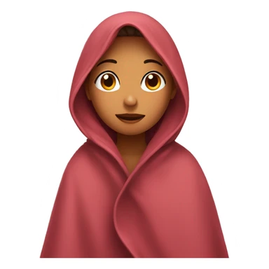 girl under blanket sticker