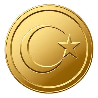 Minimal line-art icon of a coin with a small halal Arabic checkmark (حلال) symbol beside it, clean modern style, simple outlines, straight angle, no background, transparent, represents “halal income / halal money sticker
