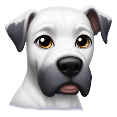 White dog with pointy ears ravens jersey  sticker