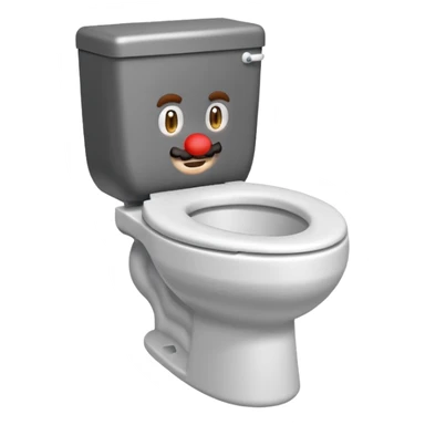 Mario's neck and head only sticking out of a white toilet sticker