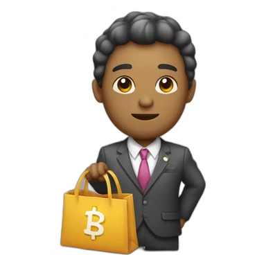 Un ladron con traje de ladron y cargando un saco de dinero sticker