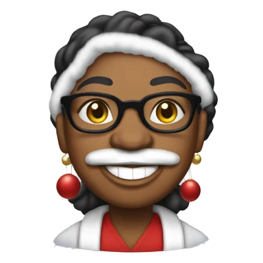 Oprah Winfrey as santa claus sticker