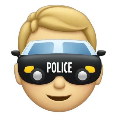 Voiture police sticker