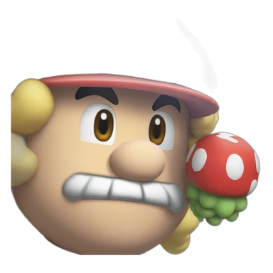 Mario eaten ramens  sticker