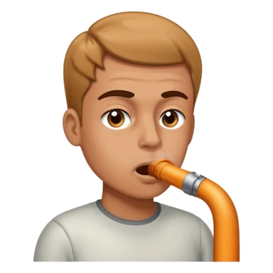 A nose that inhales exhaust fumes with power sticker