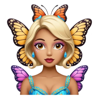 the miss  pageant butterfly lady sticker