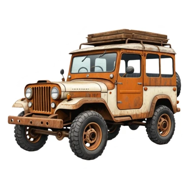 Off-road gypsy car drawing sticker