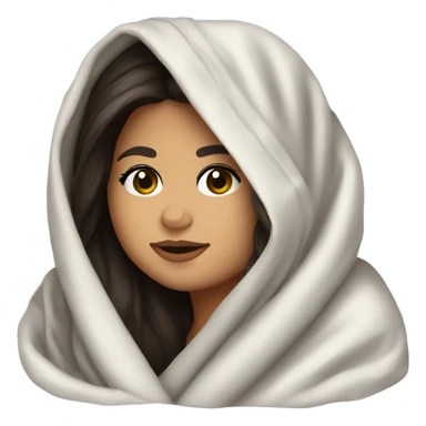 selena gomez wrapped in blanket  sticker