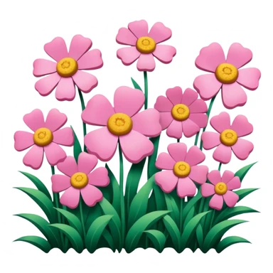 van gogh style pink SPAM  meat flowers landscape sticker