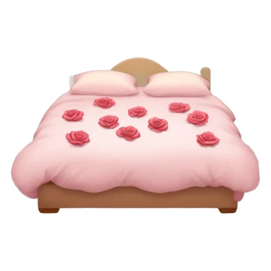 Rose pettles on bed sticker