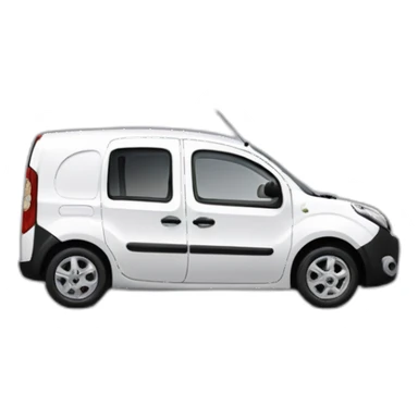 renault kangoo blanc de côté sticker