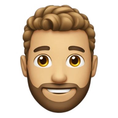 Guy with barber sticker