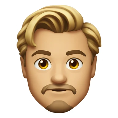 Leonardo DiCaprio with heart eyes sticker