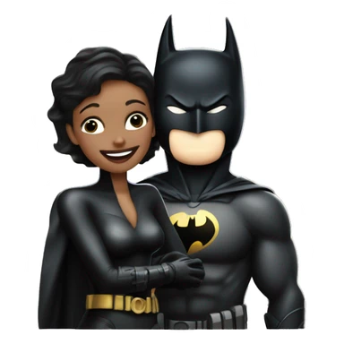 Batman loves with catwoman sticker