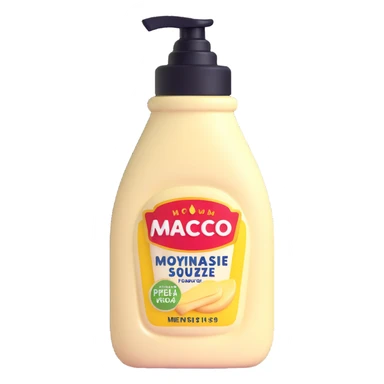 mayonnaise squeeze bottle sticker