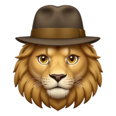 lion   gangster  sticker