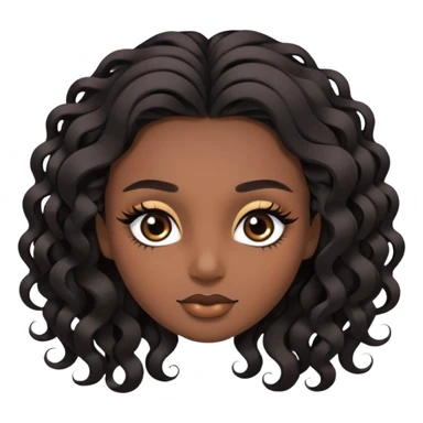 lash and brows done without women sticker