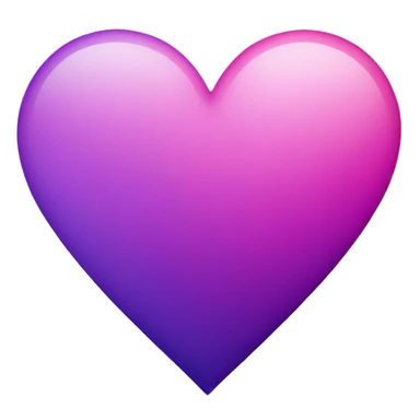 Pink and purple ombré heart sticker