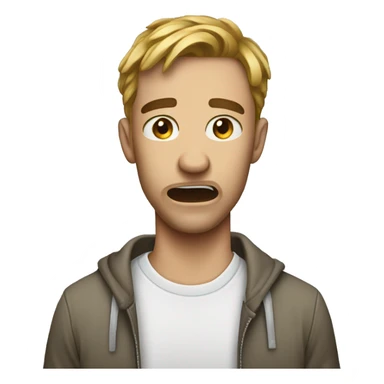 face emoji jaw dropped sticker