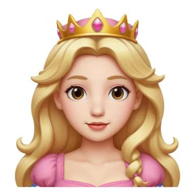 Princess peach head sticker