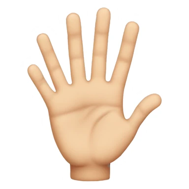 The child's palm sticker