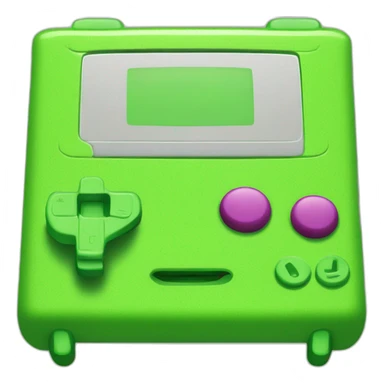 Lime green gameboy color sticker