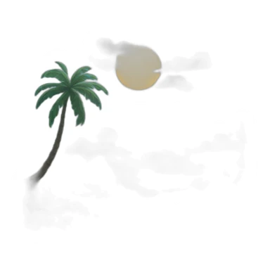 dreamland picture painting blue in frame  sticker