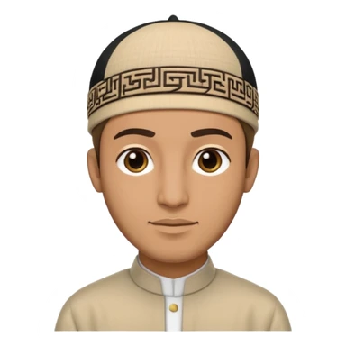 a muslim man sticker