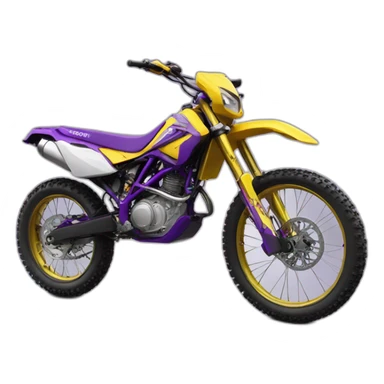 purple shining enduro cross bike 500cc sticker