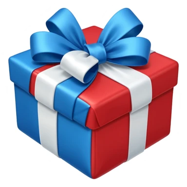 red and blue gift emoji sticker