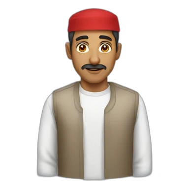 Bahrain man sticker