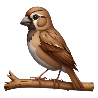 Sparrow father died and the sparrow is crying sticker