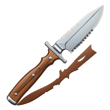 long jungle knife sticker