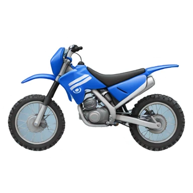 Blue dirt bike  sticker