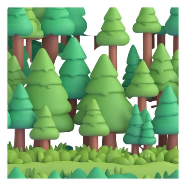 colorful tent in dense forest sticker