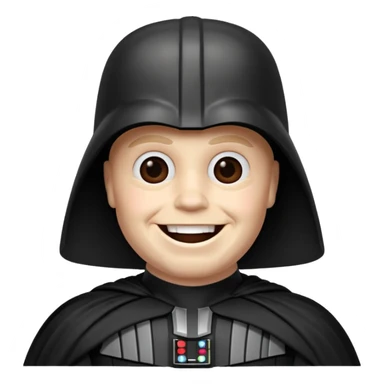 Darth Vader emoji celebrates happy  sticker