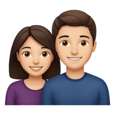 Young latina with an gringo together sticker