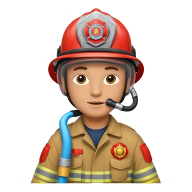 Firefighter with a Hose sticker