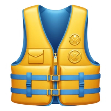 a gold medal with a gold lifevest engraved on it sticker