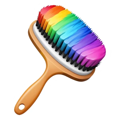hair dye brush sticker
