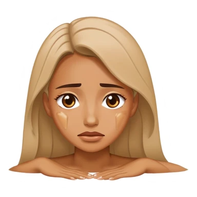 woman pushed on floor sticker