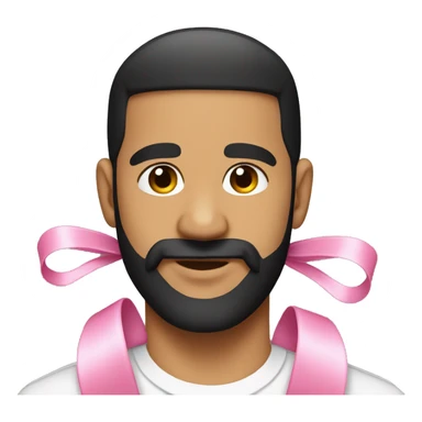 Drake with a pink bow sticker