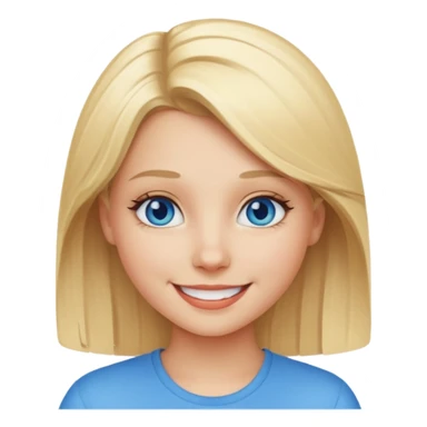 Aesthetic blonde Beautiful girl Cool smile sticker
